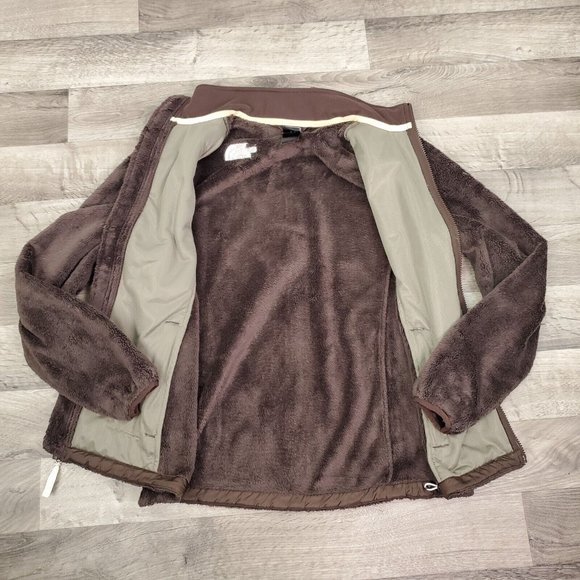 The North Face Jacket Womens Medium Brown Fleece Osito Plush Full Zip Outdoor - Picture 9 of 12